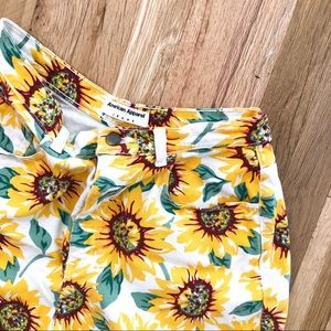 American Apparel High waisted sunflower shorts